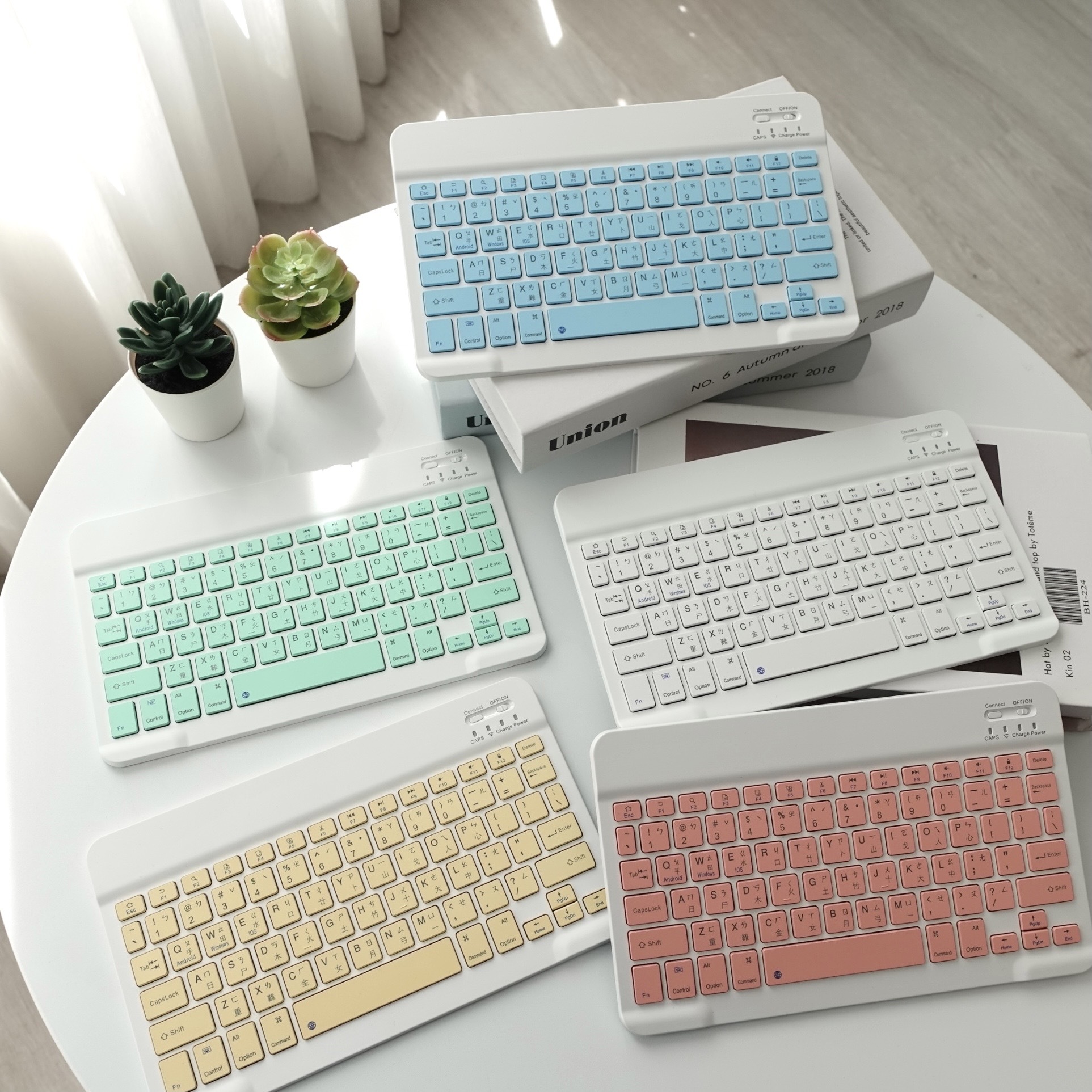 藍牙鍵盤 可充電的藍牙鍵盤 靜音鍵盤 平板鍵盤 無線鍵盤 手機鍵盤 10.1吋隨身鍵盤!!