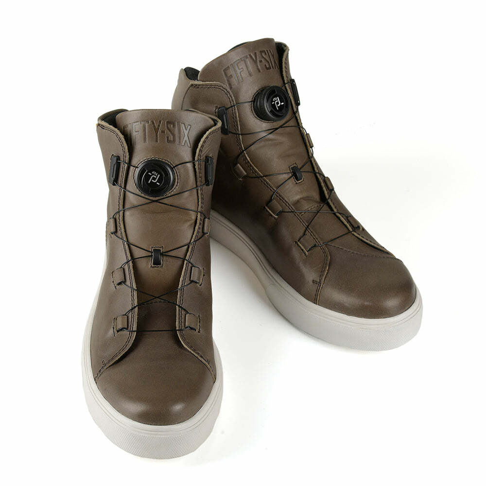 56 DESIGN FIFTY-SIX皮革休閒車靴