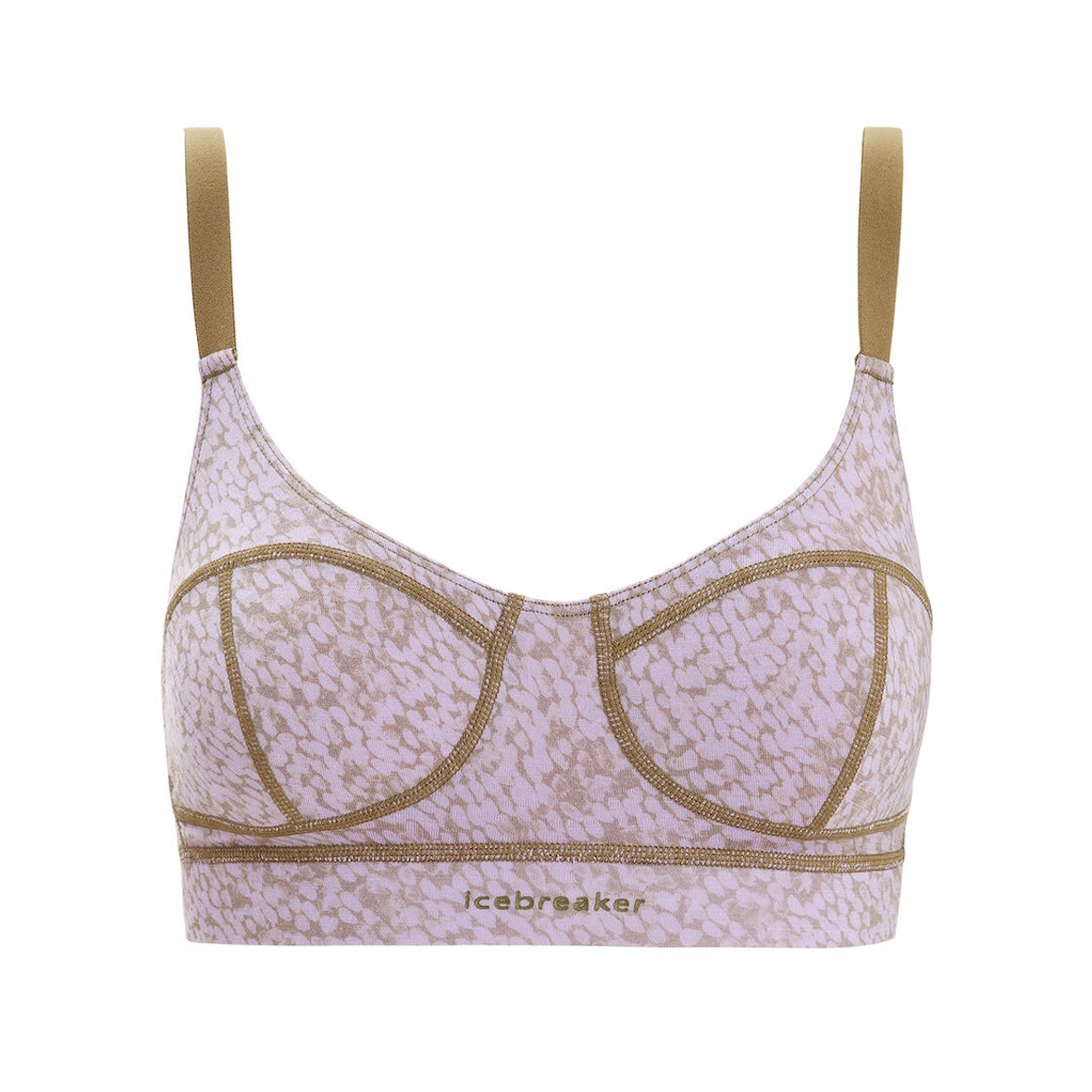 icebreaker Queens 女款 後扣式羊毛內衣-JN200-紫/咖啡點點