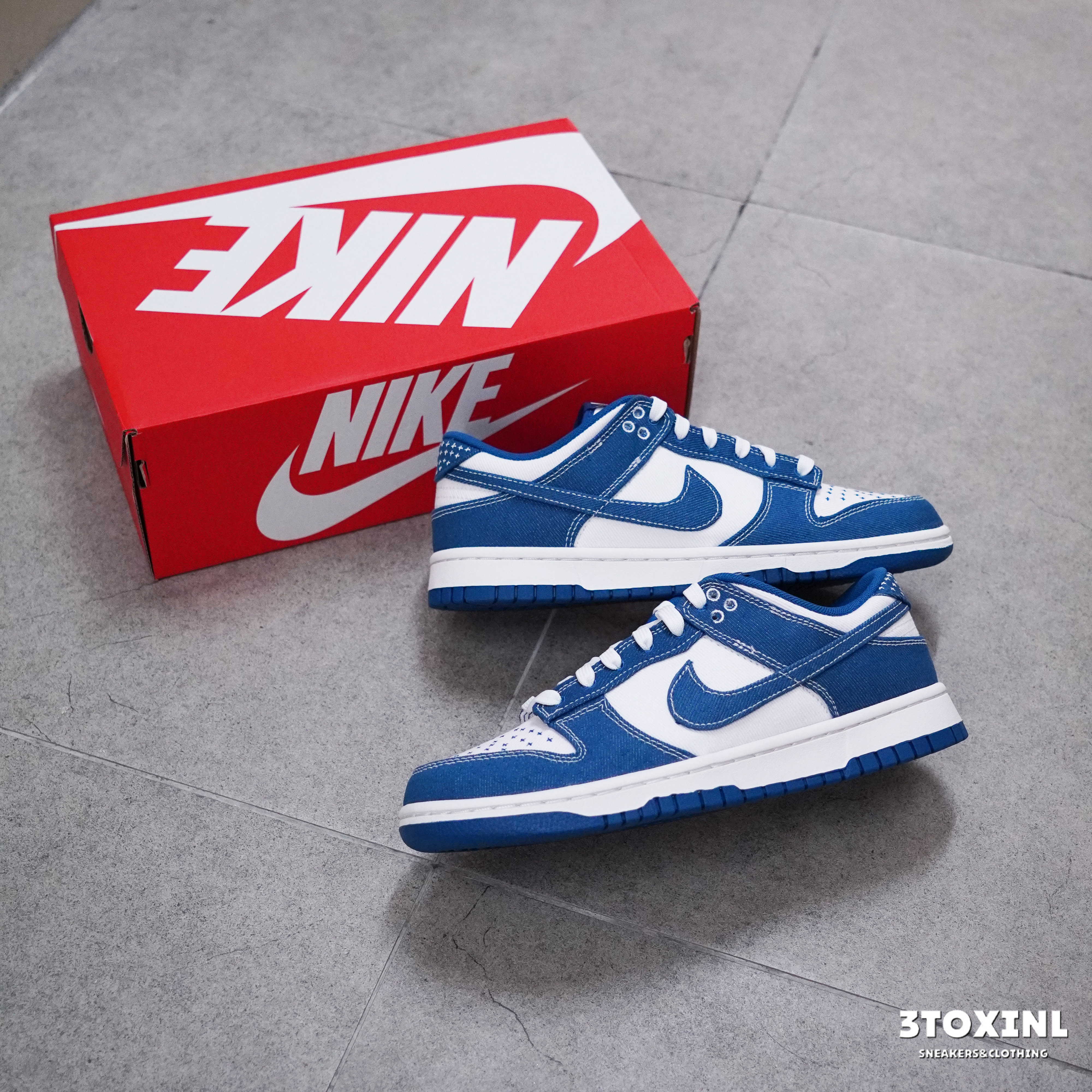 (現貨) Nike Dunk Low - Industrial Blue Sashiko