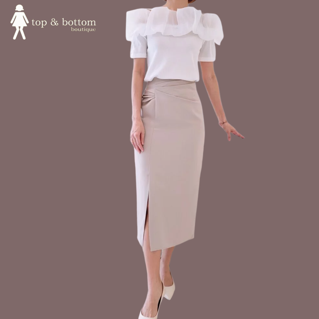 SLIT PENCIL SKIRT