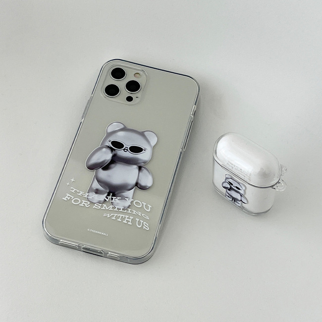 THE NINE MALL -실버 구미 透明軟殼