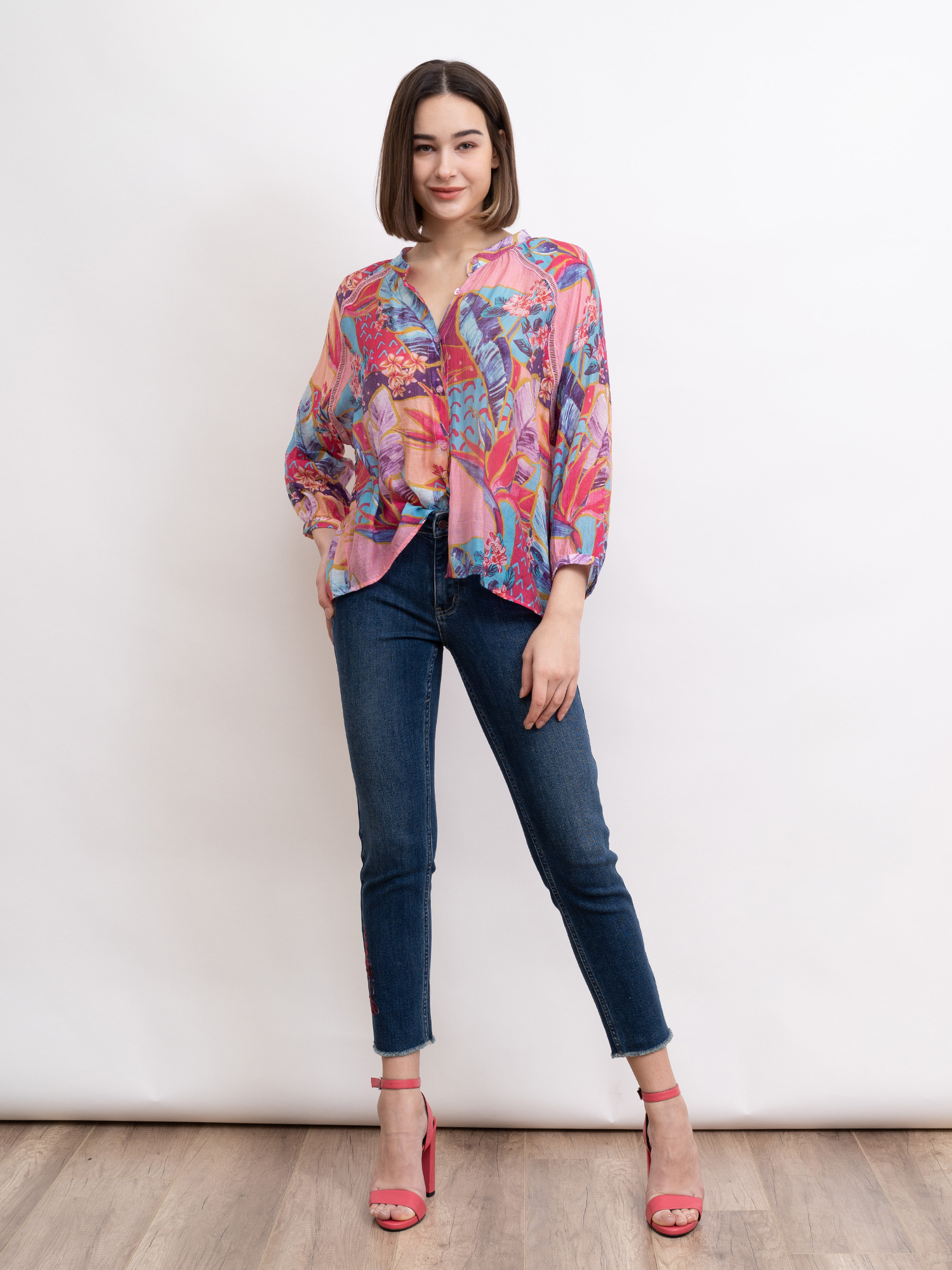 mi-tu 修身牛仔長褲