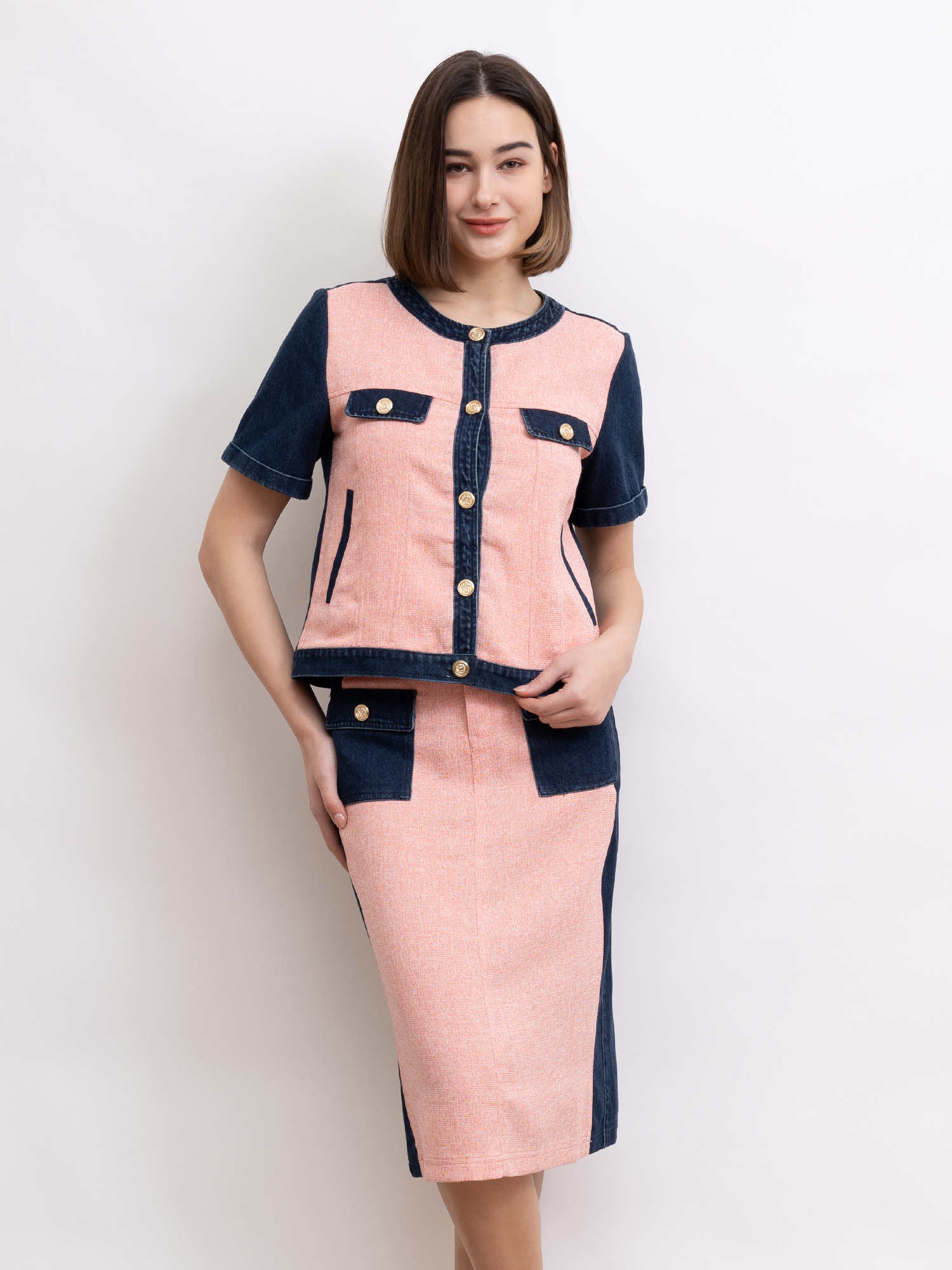 mi-tu 軟呢牛仔半裙