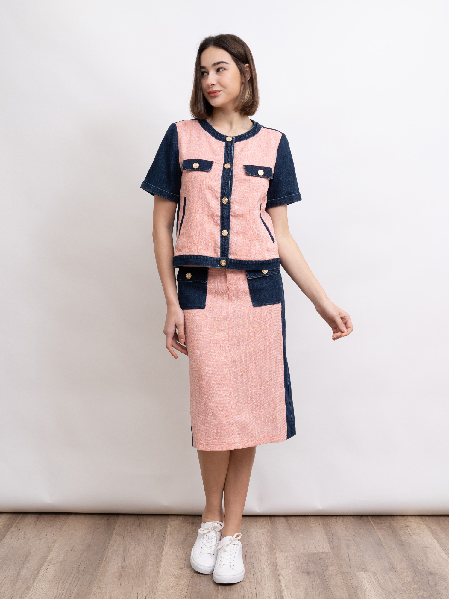 mi-tu 軟呢牛仔半裙