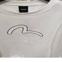 [S] EVISU BACKBOARD MULTIPLE LOGO LOOSE FIT SHORT SLEEVE T-SHIRT,WHITE, EV5UTS903-WHITE (SEV221)