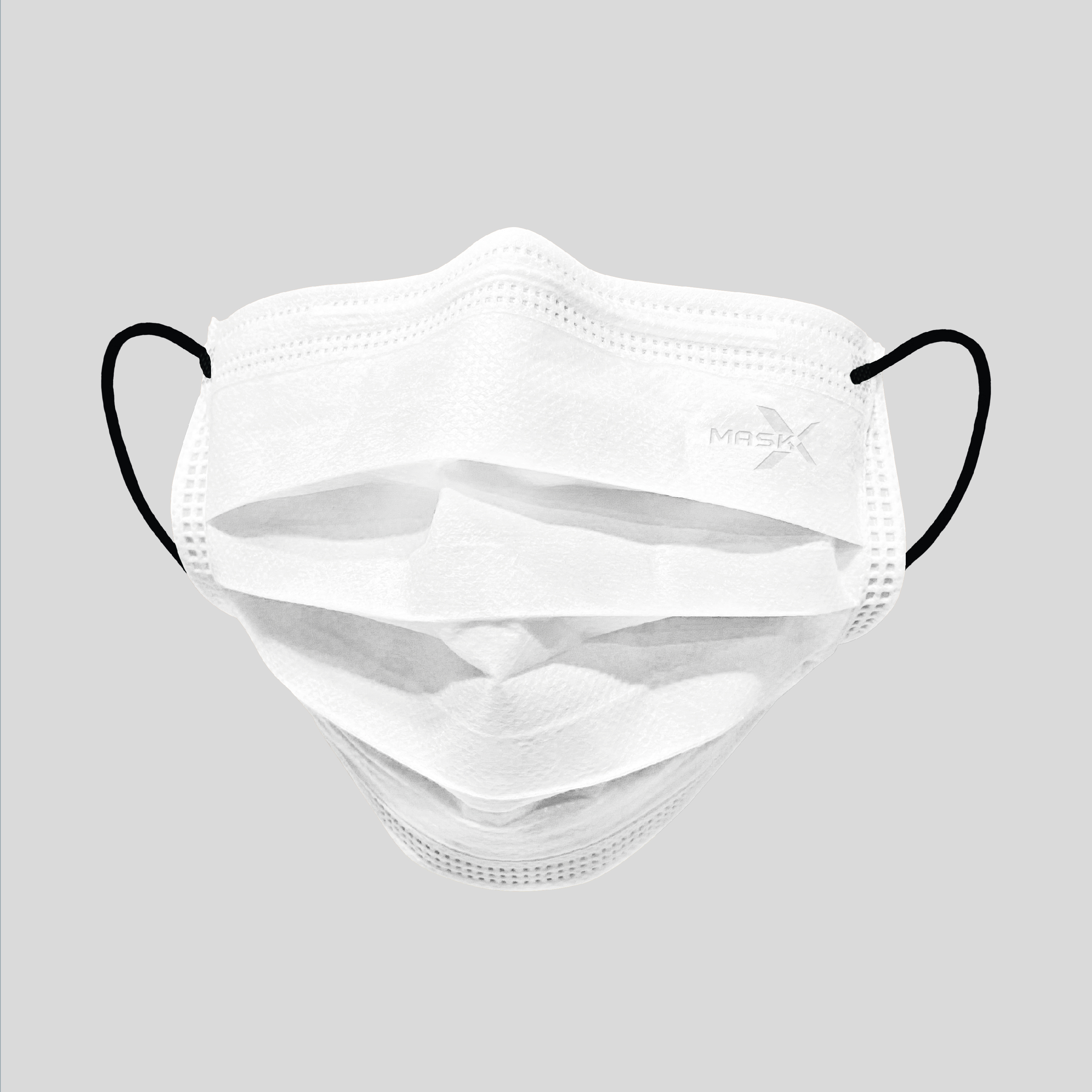 2D成人口罩 (175mm) - 潮極系列 - 潮極黑 (30片)