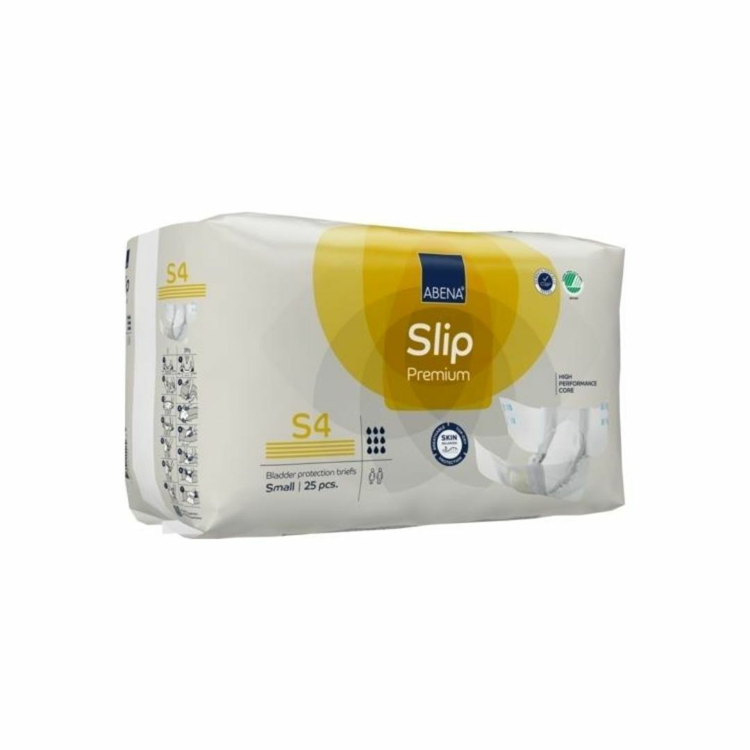 Abena 雅保 - Slip Premium S4 特強夜用成人紙尿片 (細) | (原箱3包 x 25片)