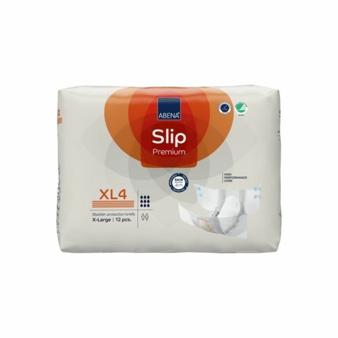 Abena 雅保 - Slip Premium XL4 特強夜用成人紙尿片 (加大) | (原箱4包 x 12片)