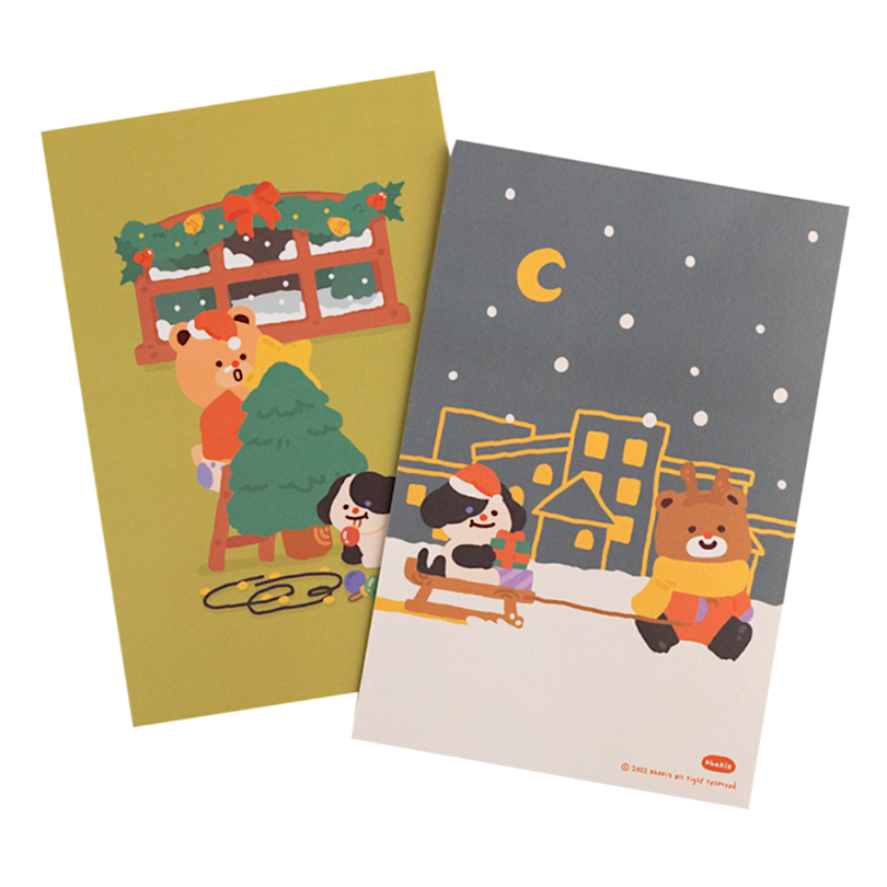 Khakiz Christmas Card Series (Korean Stationery Brand)