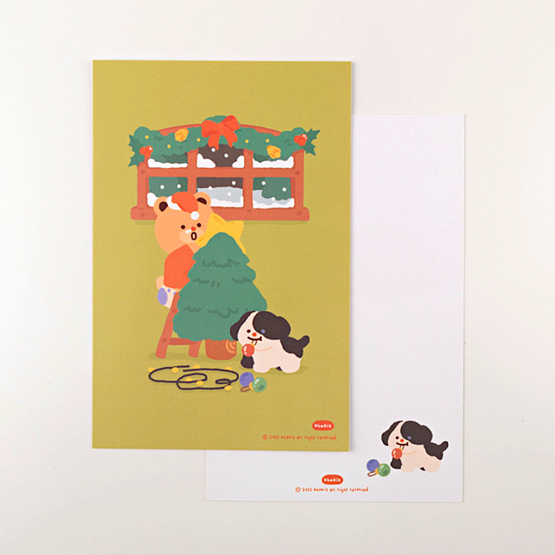 Khakiz Christmas Card Series (Korean Stationery Brand)