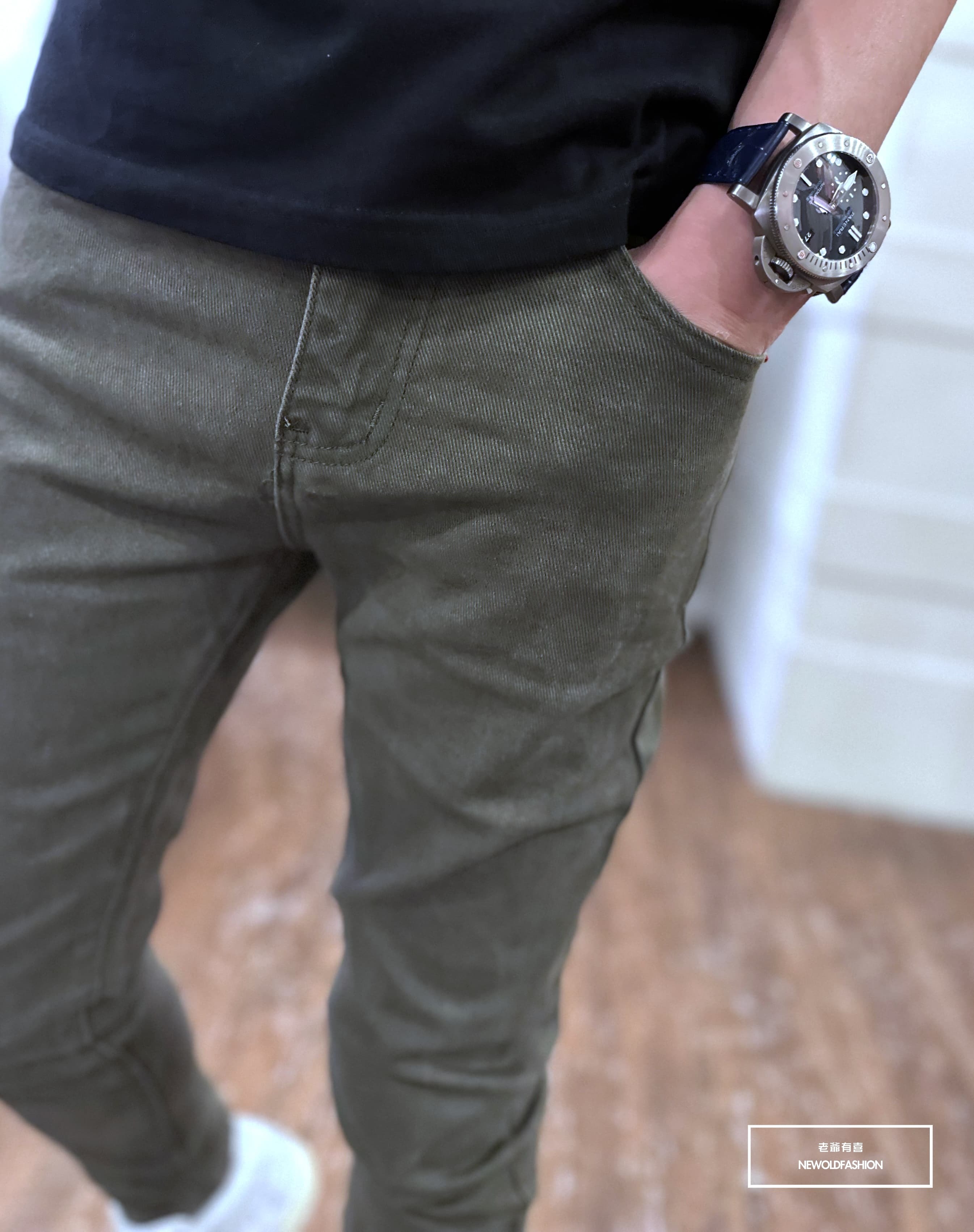 重磅純色全素小直筒牛仔褲