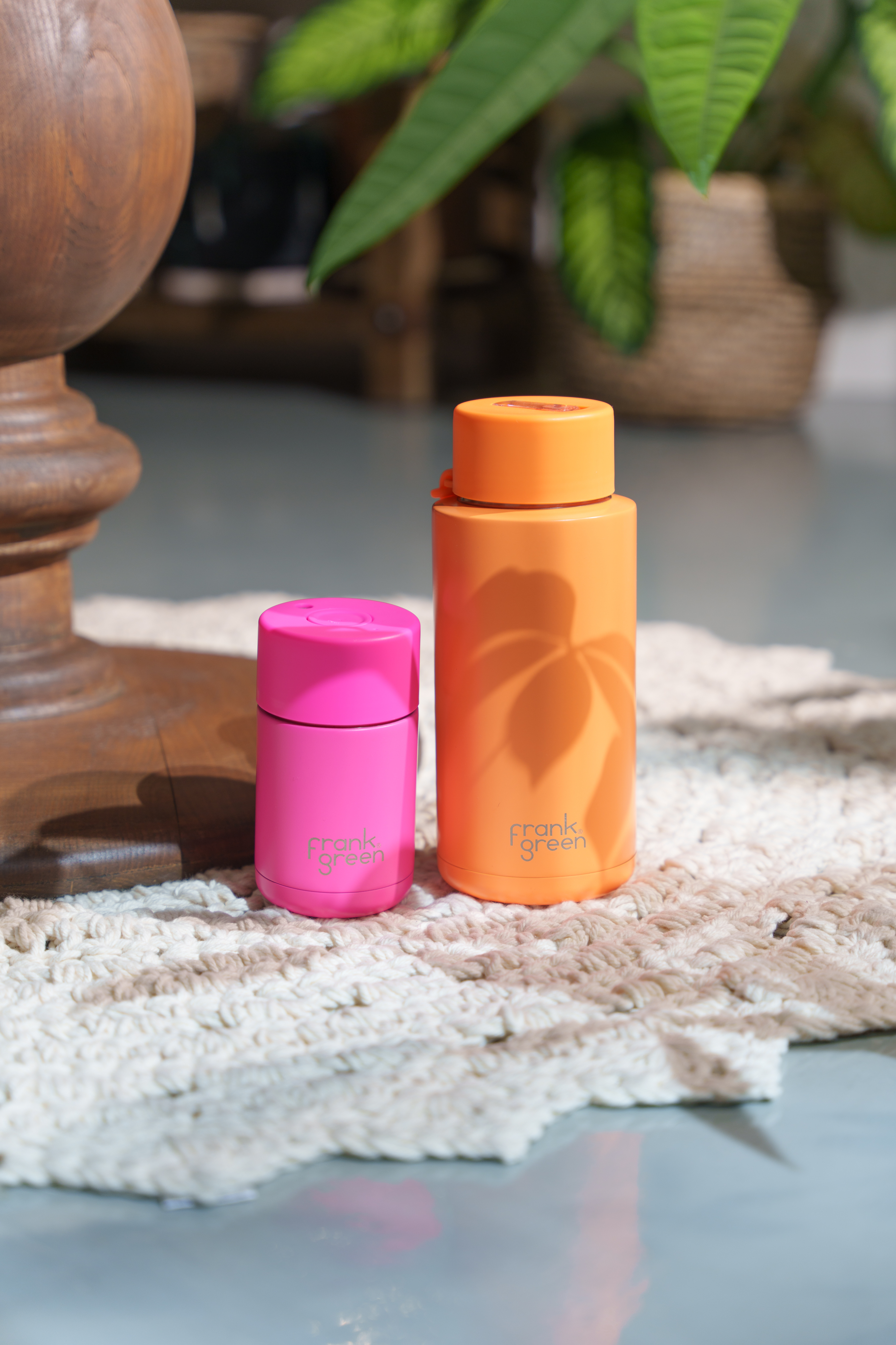 Neon Orange Ceramic Reusable Bottle - 34oz / 1,000ml | FRANK GREEN