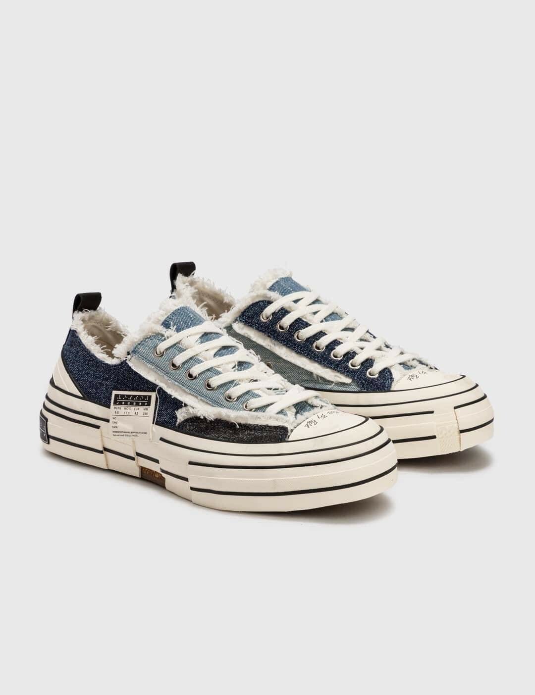 xVESSEL G.O.P. LOWS DENIM  單寧限定 鴛鴦牛仔拼接 解構鞋