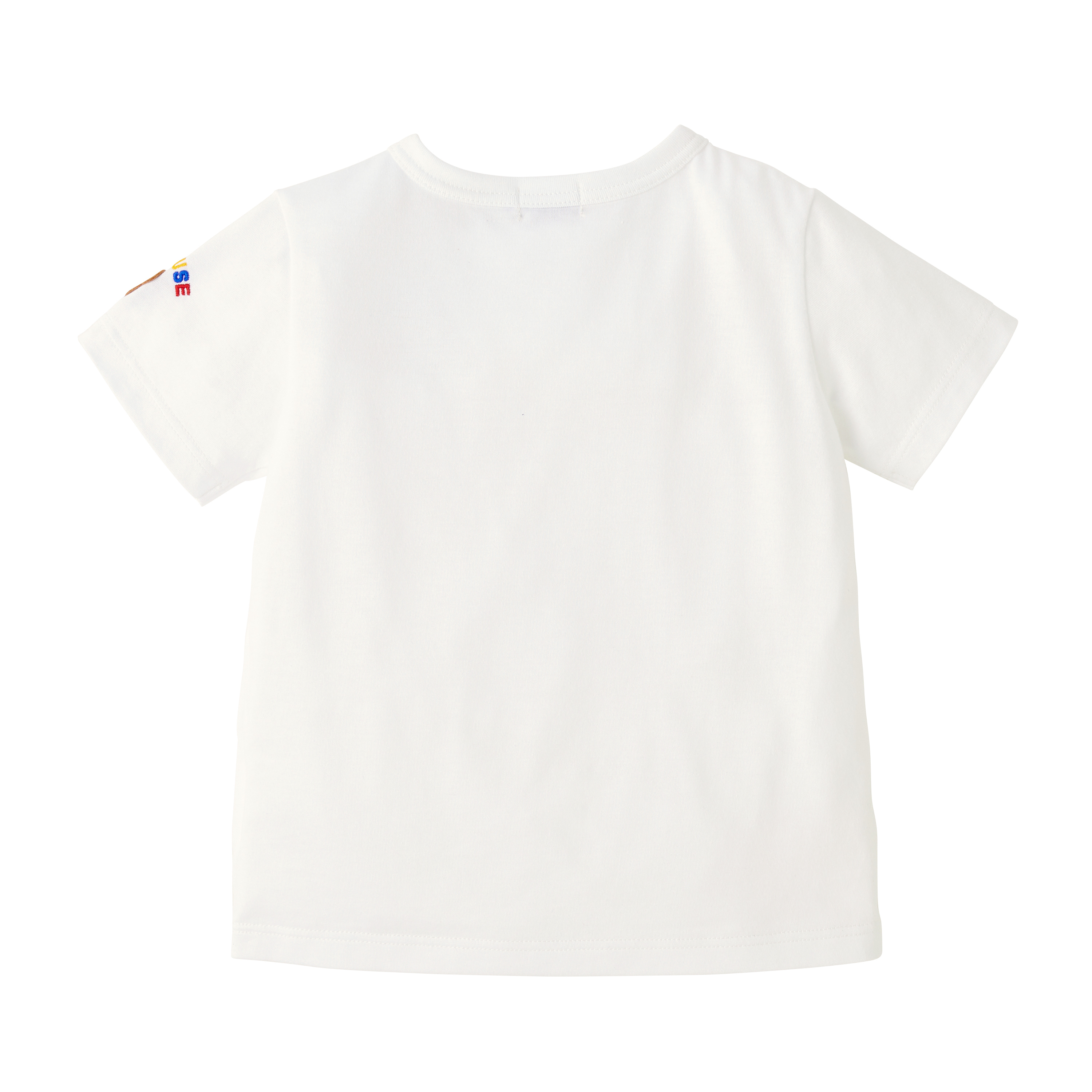 迷你熊刺綉T卹白色