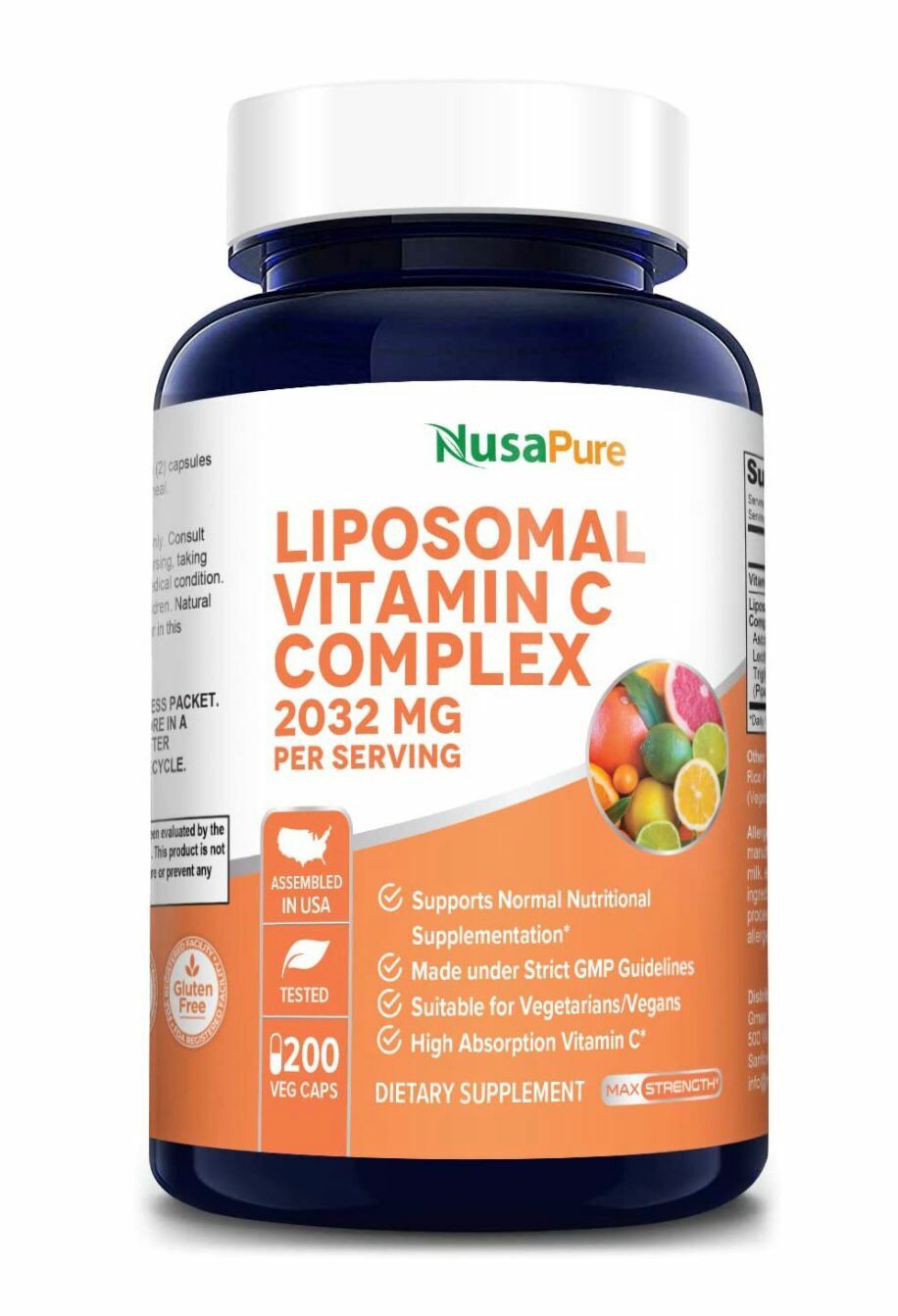 美國NutriFlair Liposomal Vitamin C 特級脂質體維他命C 1600毫克,180粒膠