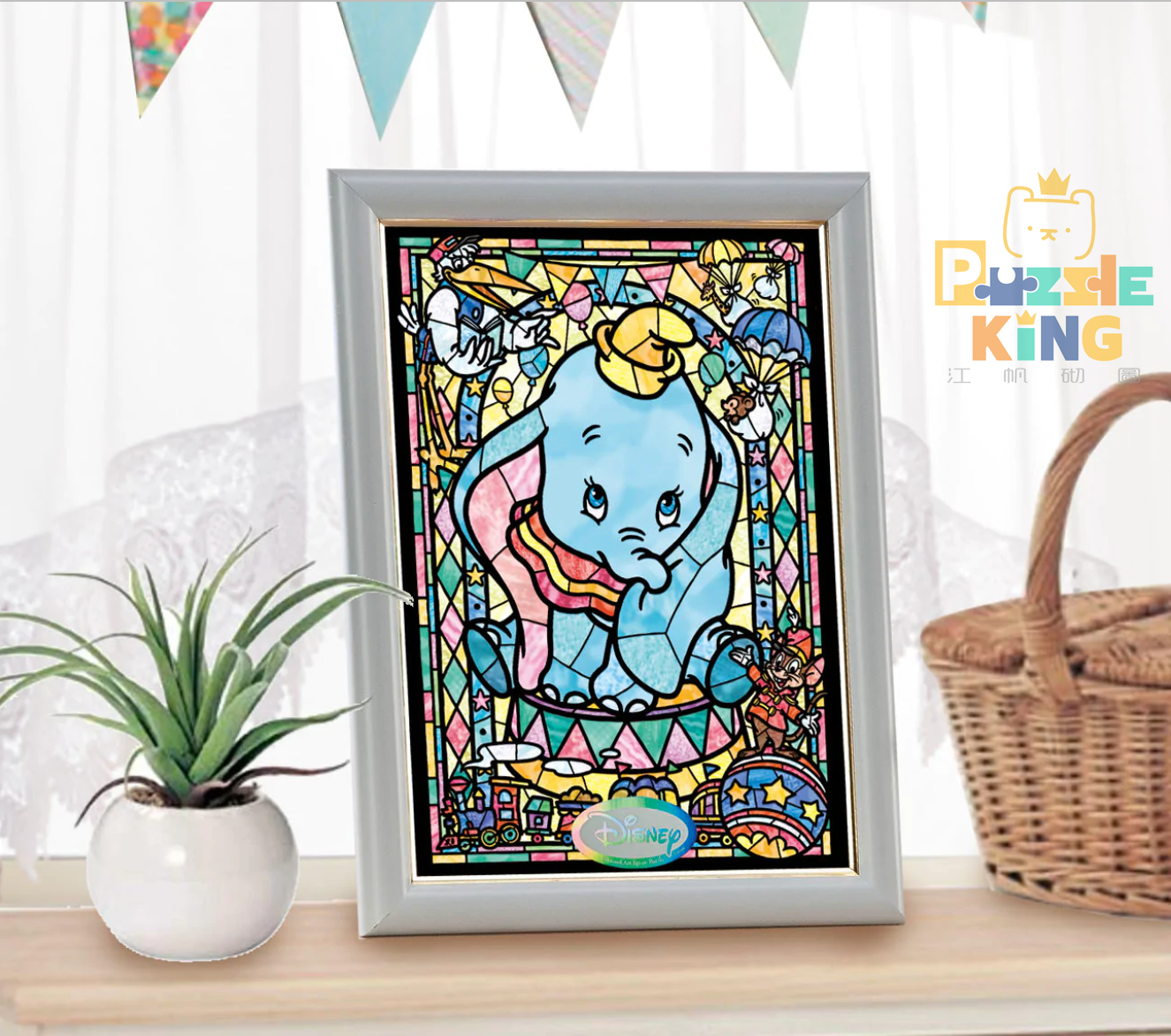 小飛象彩繪 (透明樹脂)