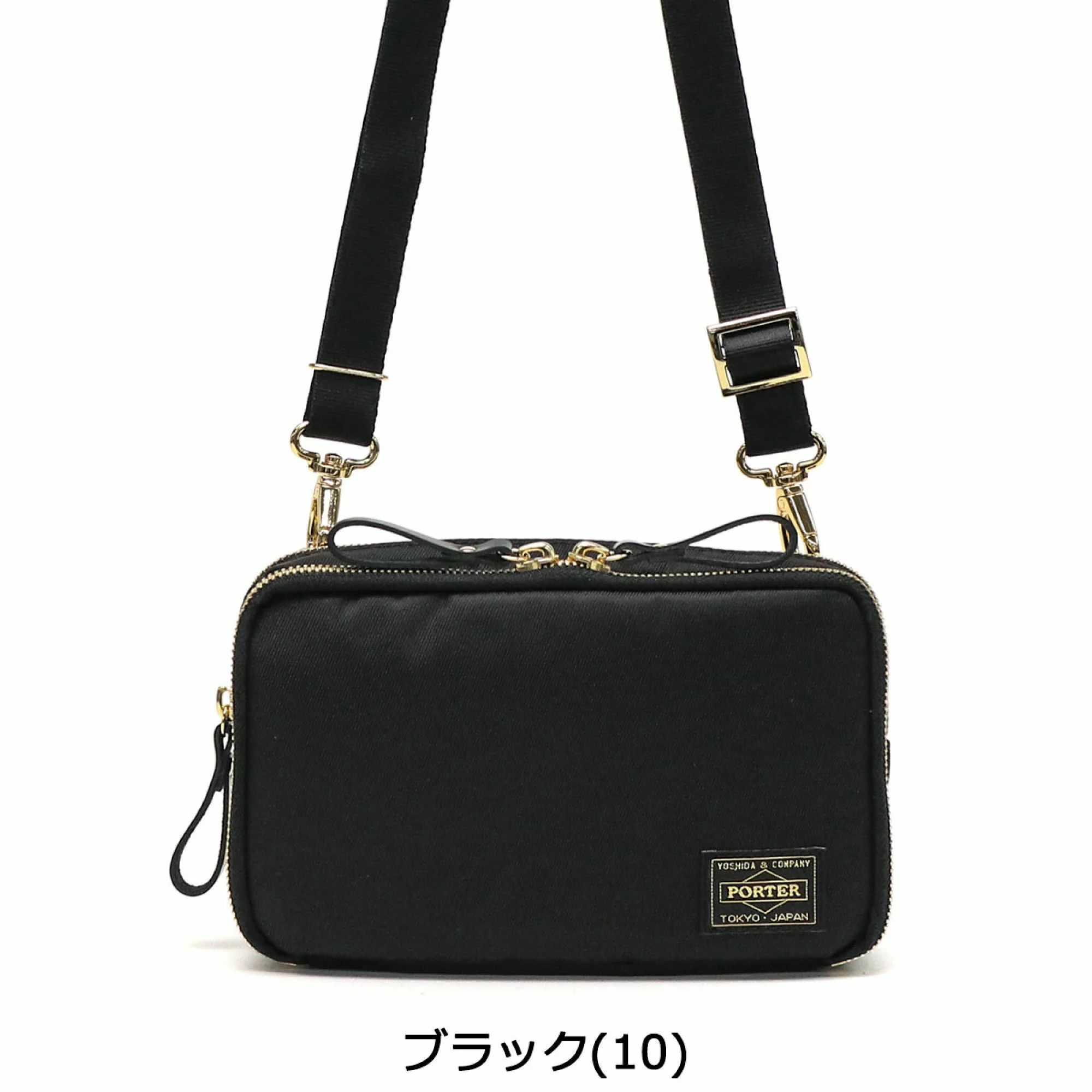 日本直送金線LOGO👑Porter GIRL SHEA WALLET SHOULDER BAG