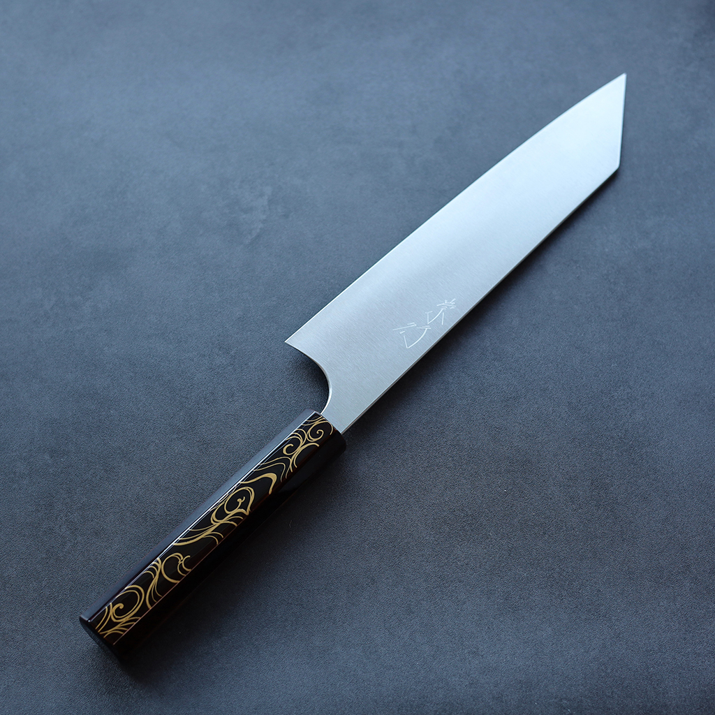 甲鉄 柴田崇行 牛刀 210mm SG2粉末HSS鋼 漆塗柄限定/光琳波