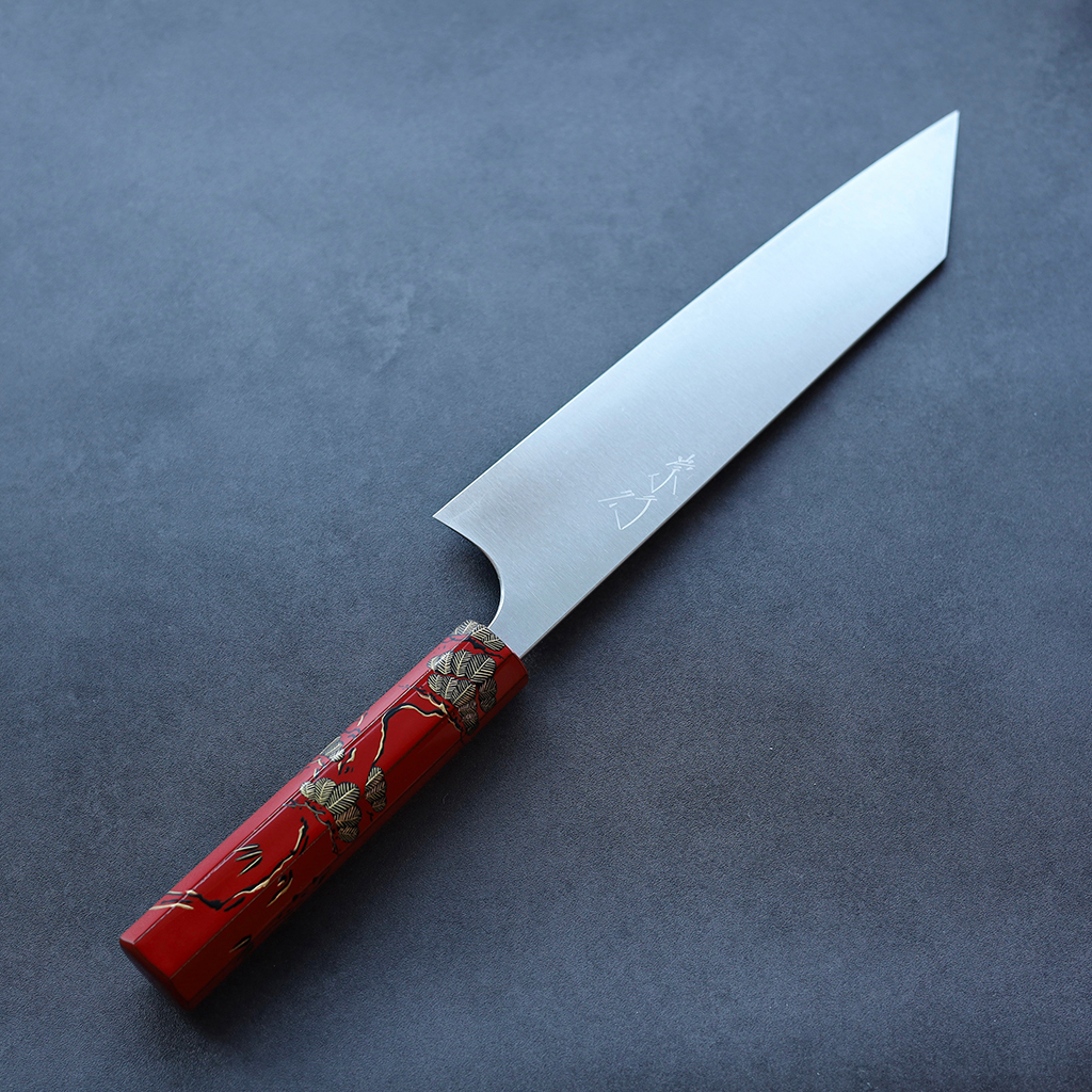 甲鉄 柴田崇行 牛刀 210mm SG2粉末HSS鋼 漆塗柄限定/松竹