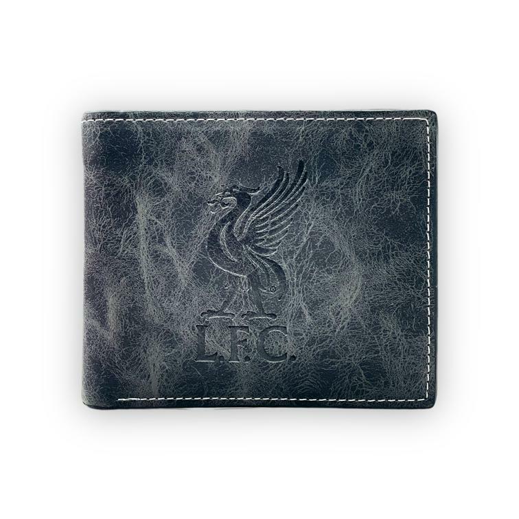 利物浦黑色暗花會徽銀包