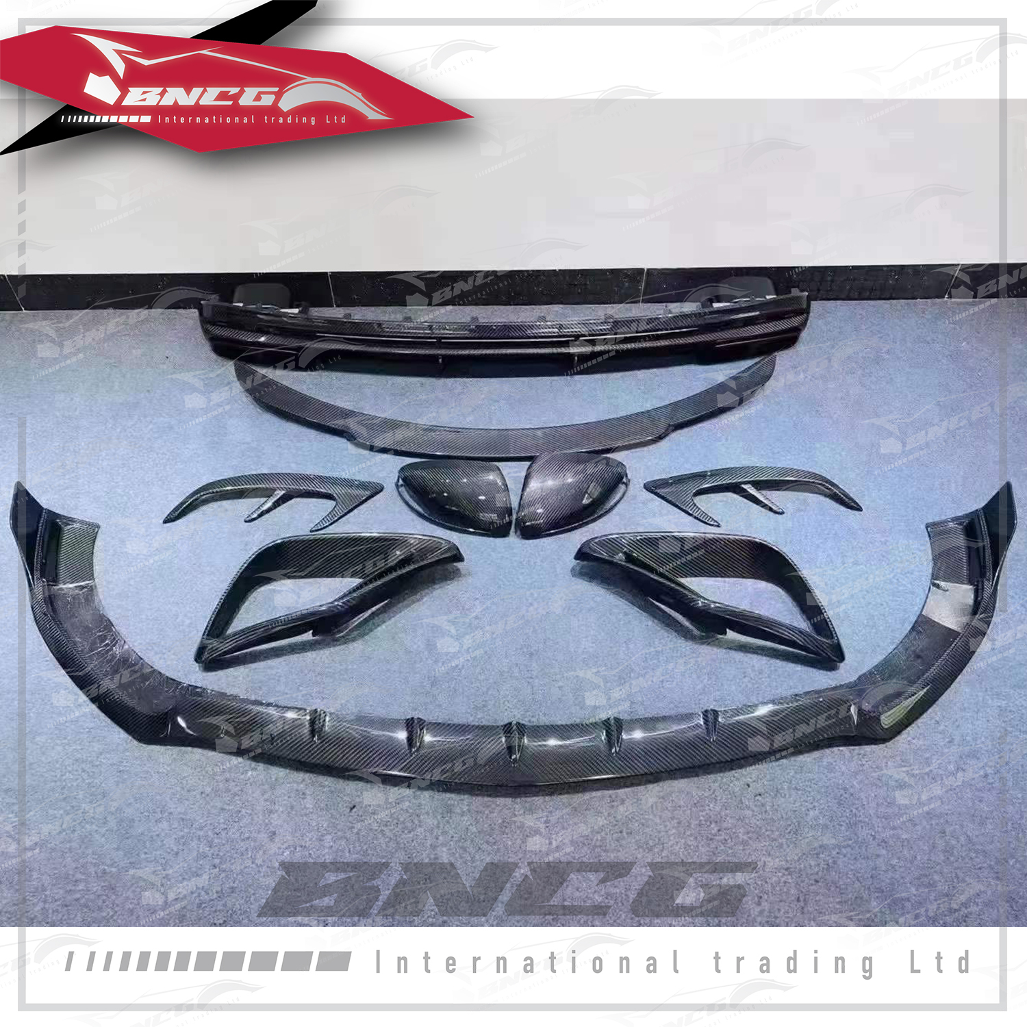 賓士 Benz C217 S63 改裝 卡夢 碳纖維 外觀件 Brabus款 前導流 後導流 後照鏡殼 尾翼 前後風口飾件