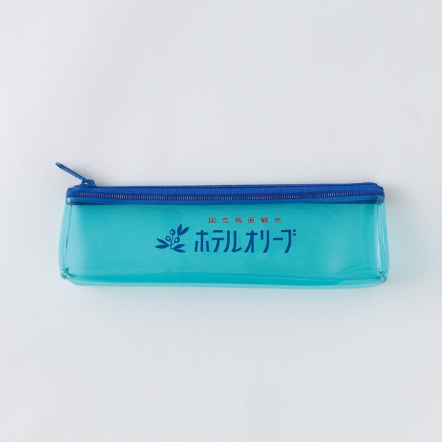 湖水藍 透明PVE筆袋｜日本Green Flash