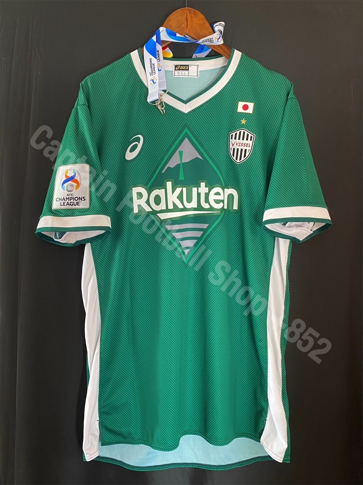 神戶勝利船 2022 亞冠杯 龍門簽名落場球衣 #18 飯倉大樹