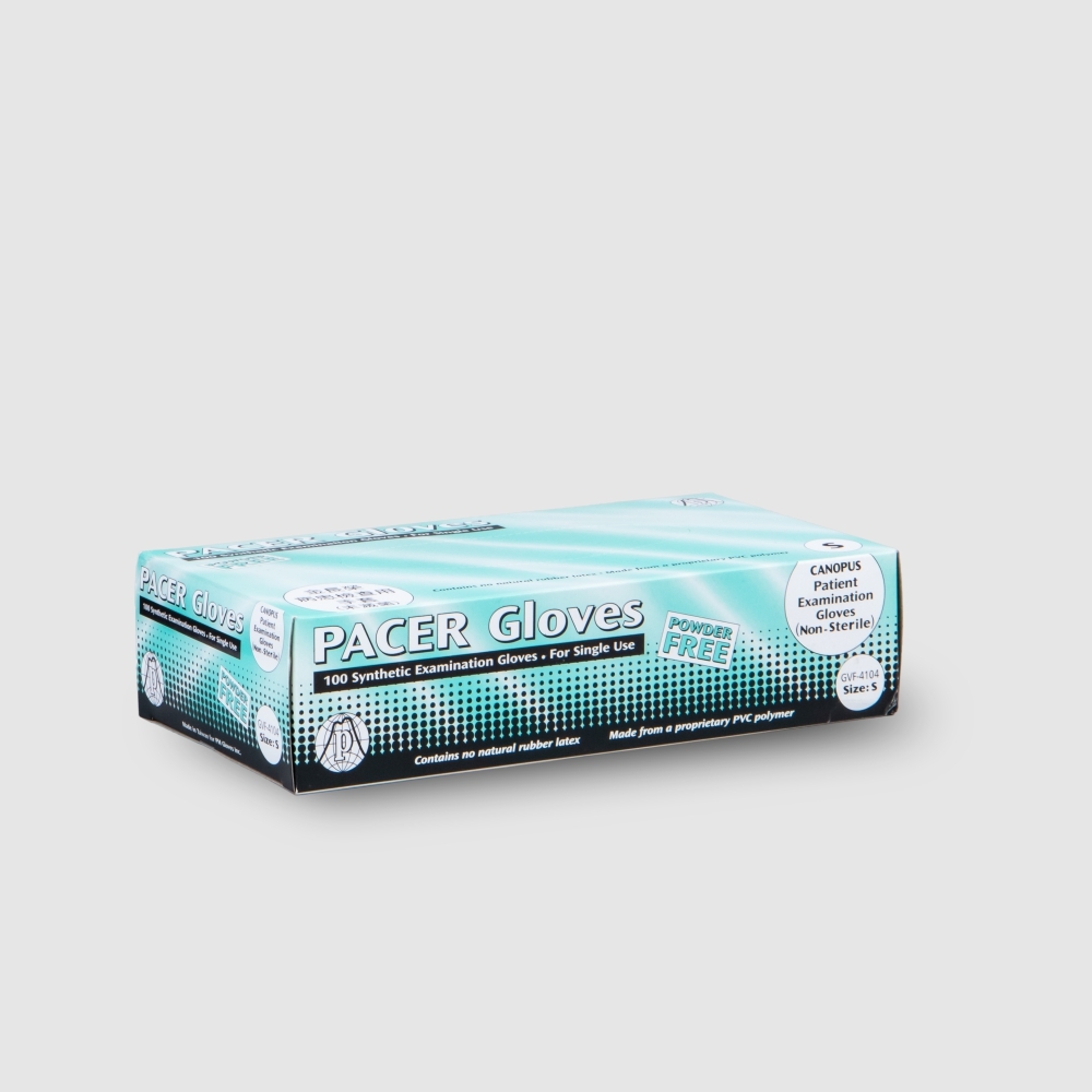 PVC無粉手套(S) 霧透