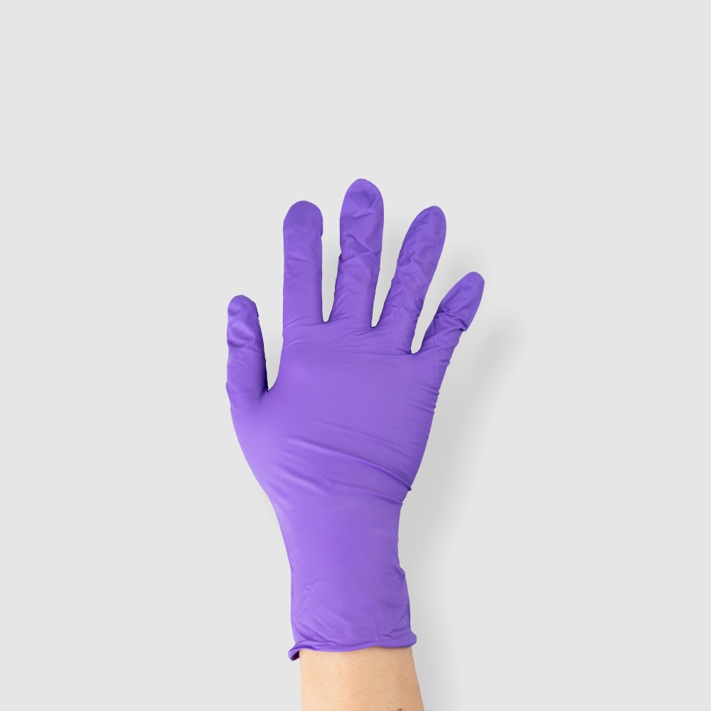 NBR耐油手套(S) 紫色