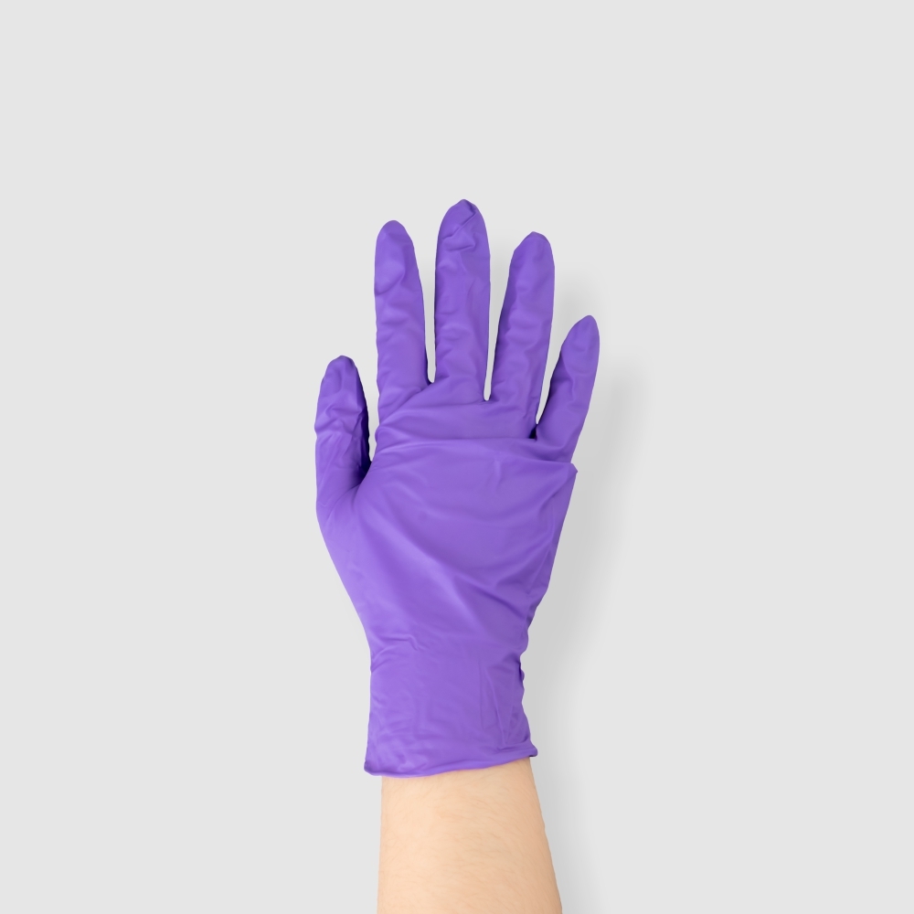 NBR耐油手套(M) 紫色