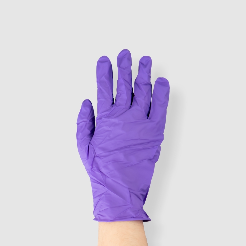 NBR耐油手套(L) 紫色