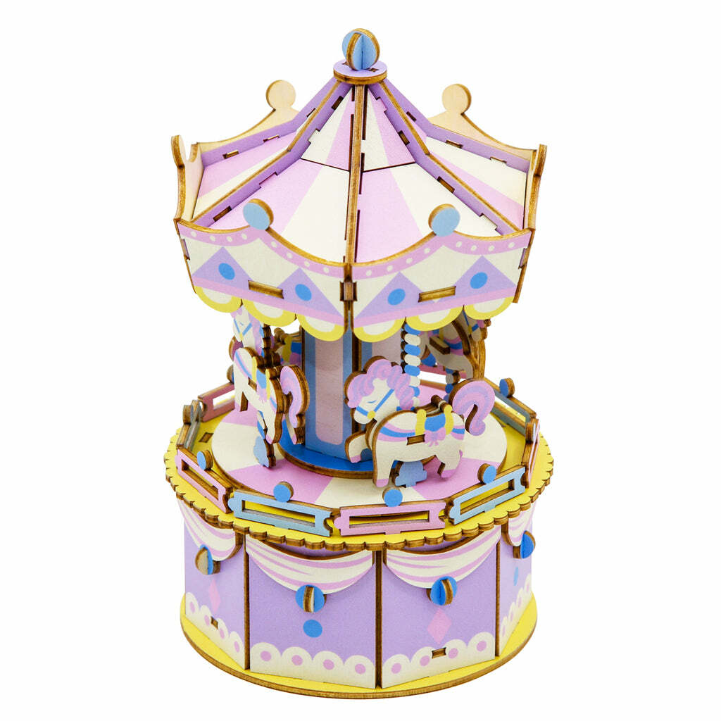 Jigzle 3D Puzzle - Musical Box: Playground-Pony Go Round