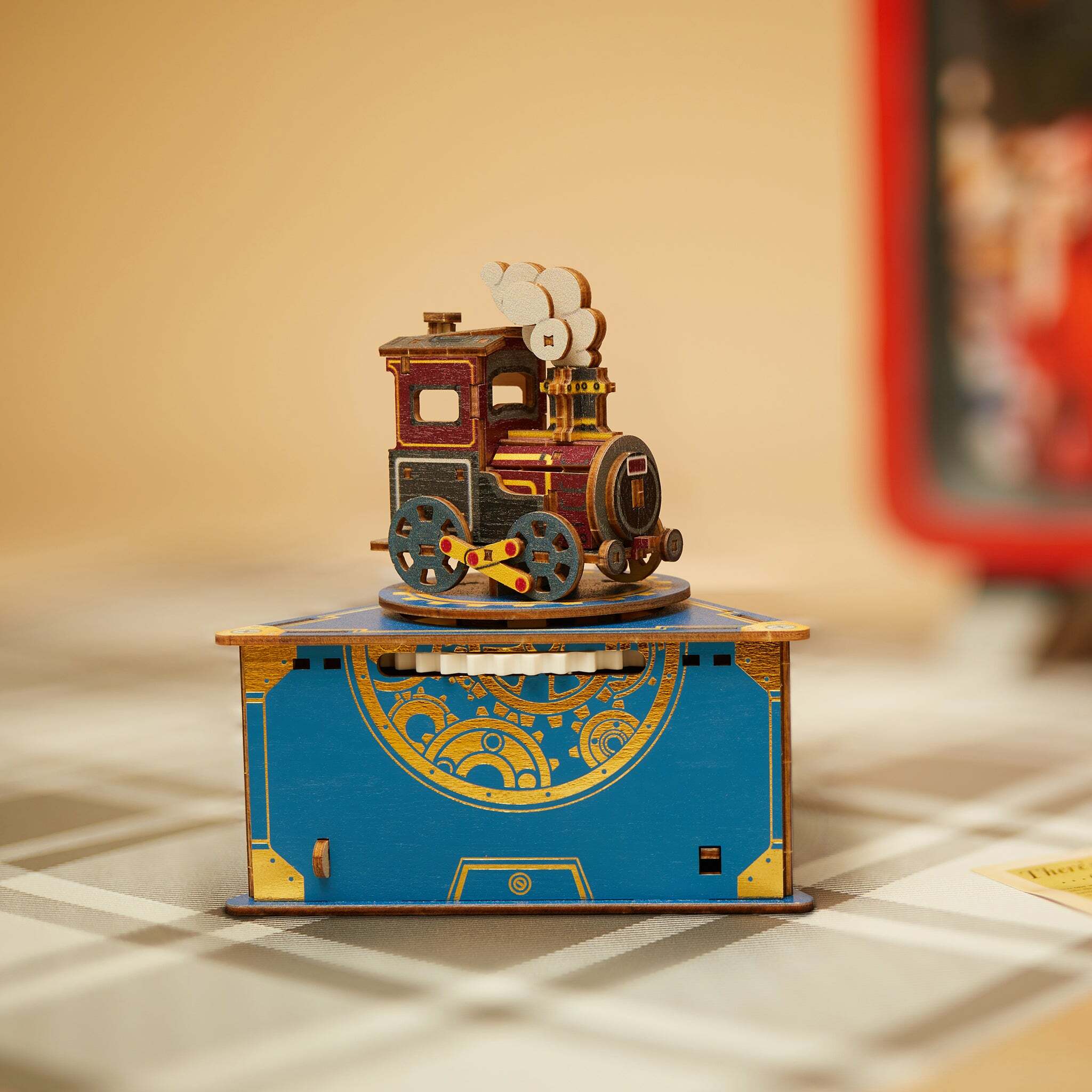 Jigzle 3D Plywood Puzzle - Musical Box: Classic Locomotive