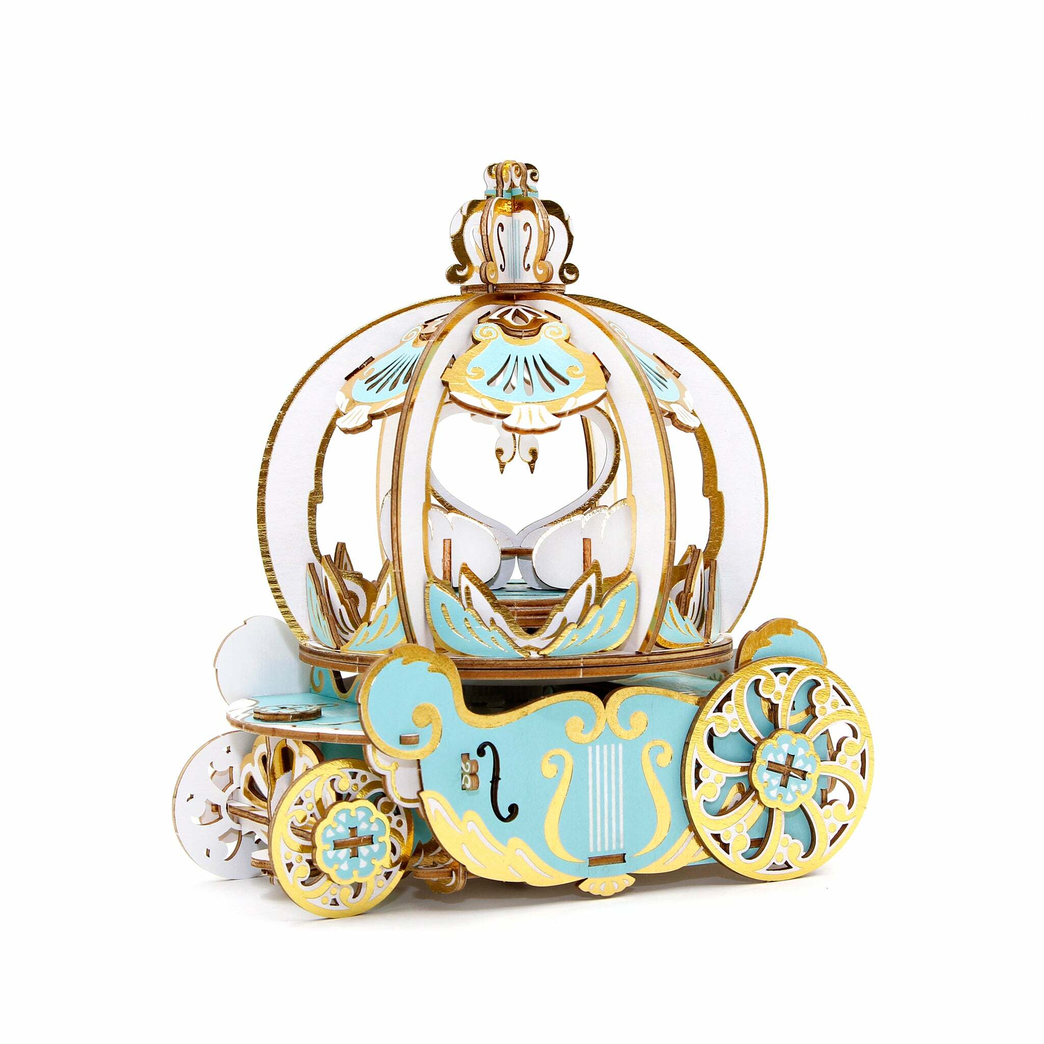 JIGZLE (E) 3D PLYWOOD PUZZLE - Musical Pumpkin Coach(Ring Holder)