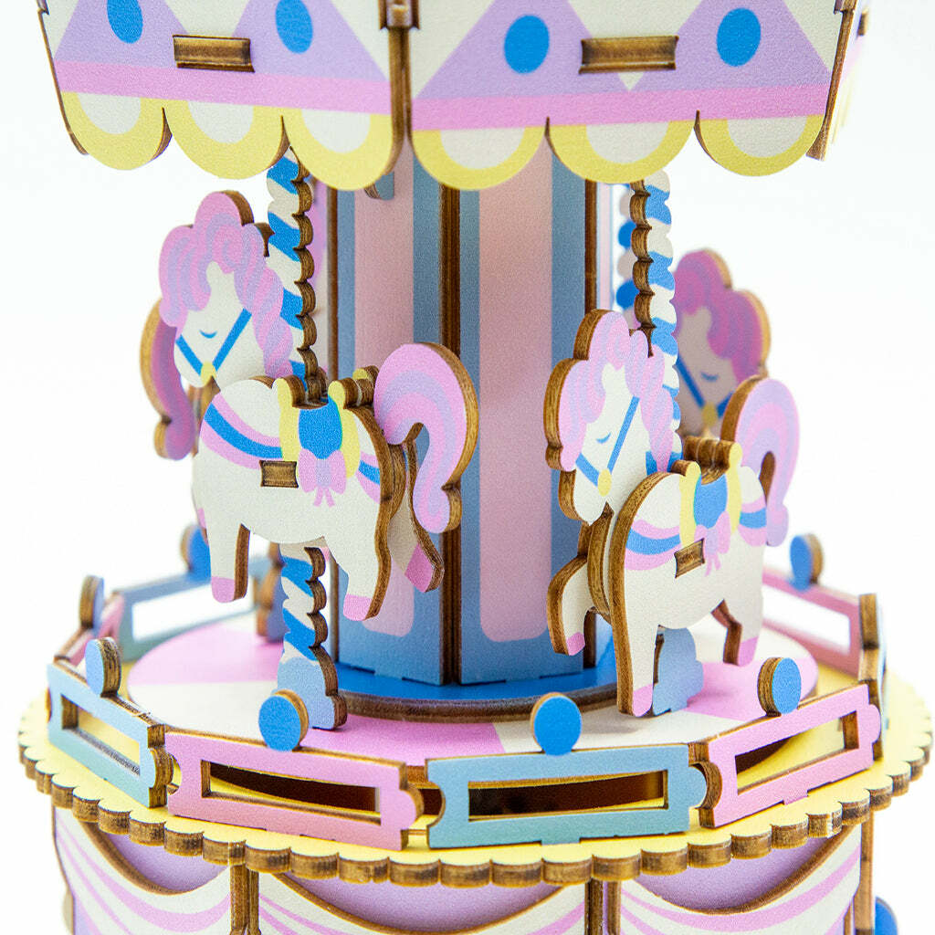 Jigzle 3D Puzzle - Musical Box: Playground-Pony Go Round