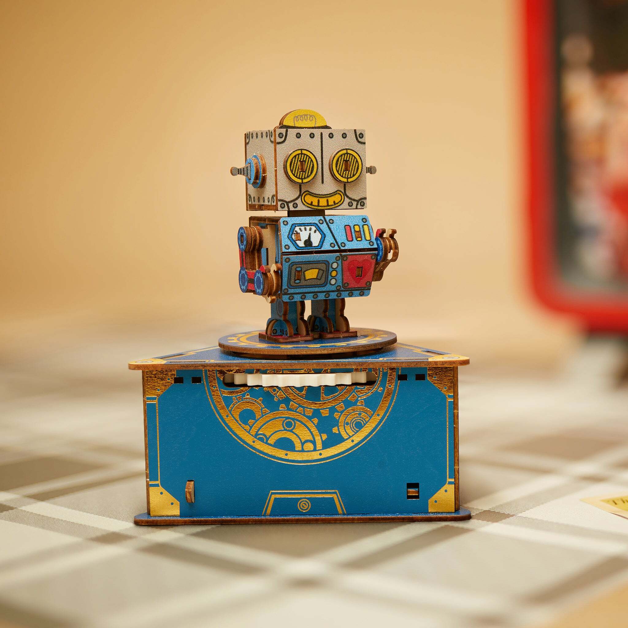 Jigzle 3D Plywood Puzzle - Musical Box: Classic Robot