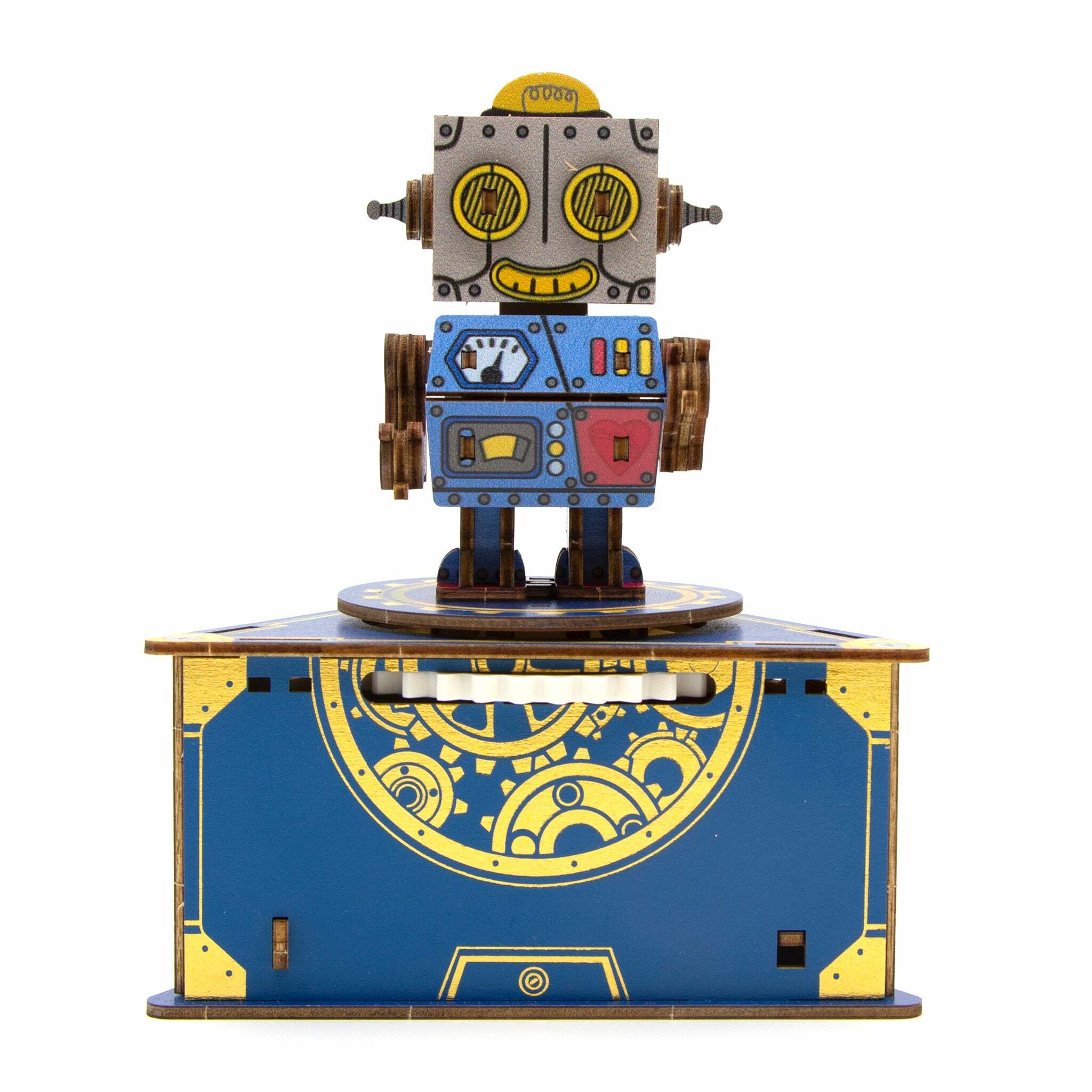 Jigzle 3D Plywood Puzzle - Musical Box: Classic Robot