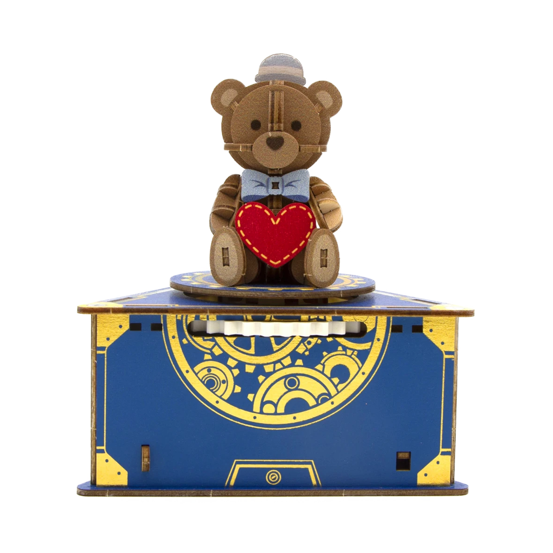 Jigzle 3D Plywood Puzzle - Musical Box: Classic Teddy Bear
