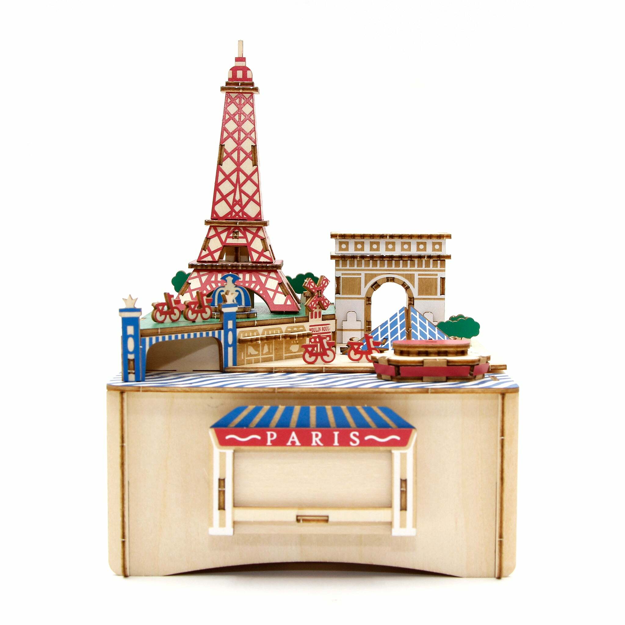 JIGZLE (E) 3D PLYWOOD PUZZLE - Musical Box: Paris