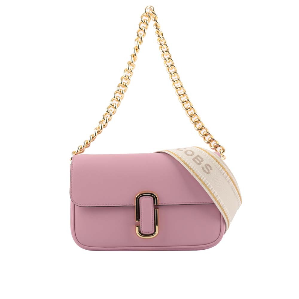 【MARC JACOBS】THE J MARC 平滑牛皮翻蓋二用包(紫丁香)