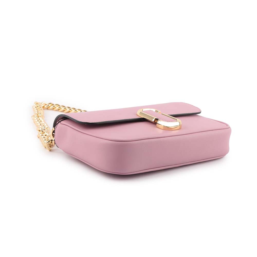 【MARC JACOBS】THE J MARC 平滑牛皮翻蓋二用包(紫丁香)