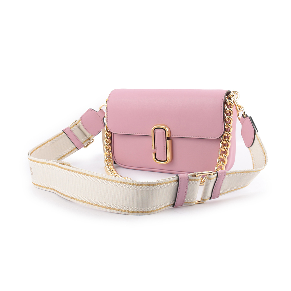 【MARC JACOBS】THE J MARC 平滑牛皮翻蓋二用包(紫丁香)