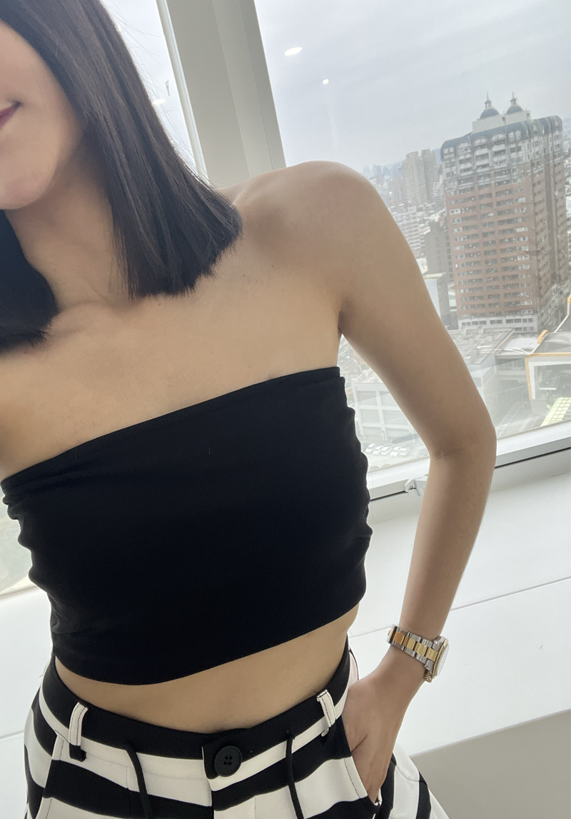 肩帶可拆平口小背心*4色