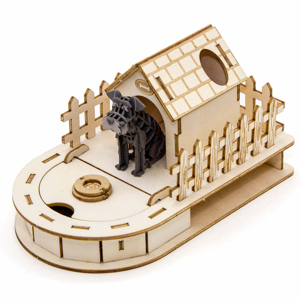 JIGZLE (E) 3D PUZZLE - Dog House with Paper Schnauzer