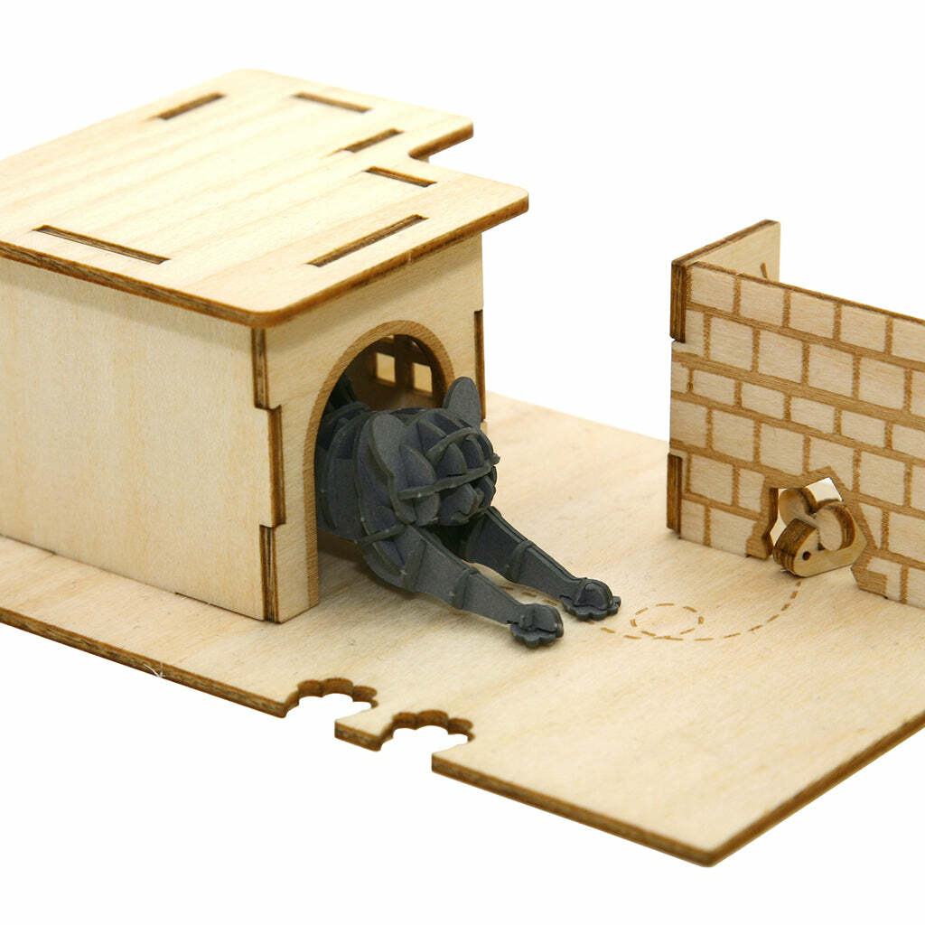 JIGZLE (E) 3D PUZZLE - CAT PLAYGROUND with STRETCHING CAT