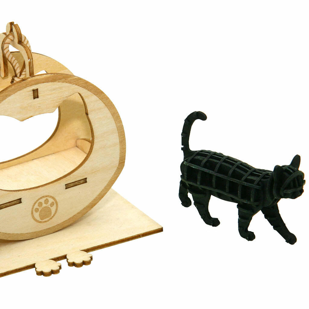 JIGZLE (E) 3D PUZZLE - CAT PLAYGROUND with WALKING CAT