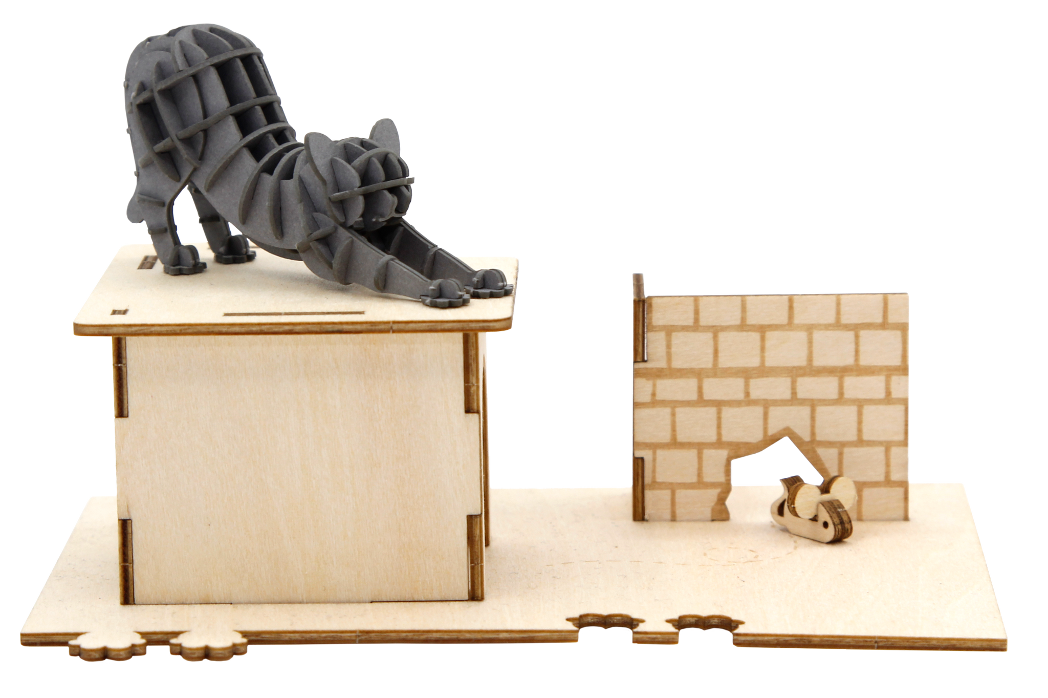 JIGZLE (E) 3D PUZZLE - CAT PLAYGROUND with STRETCHING CAT