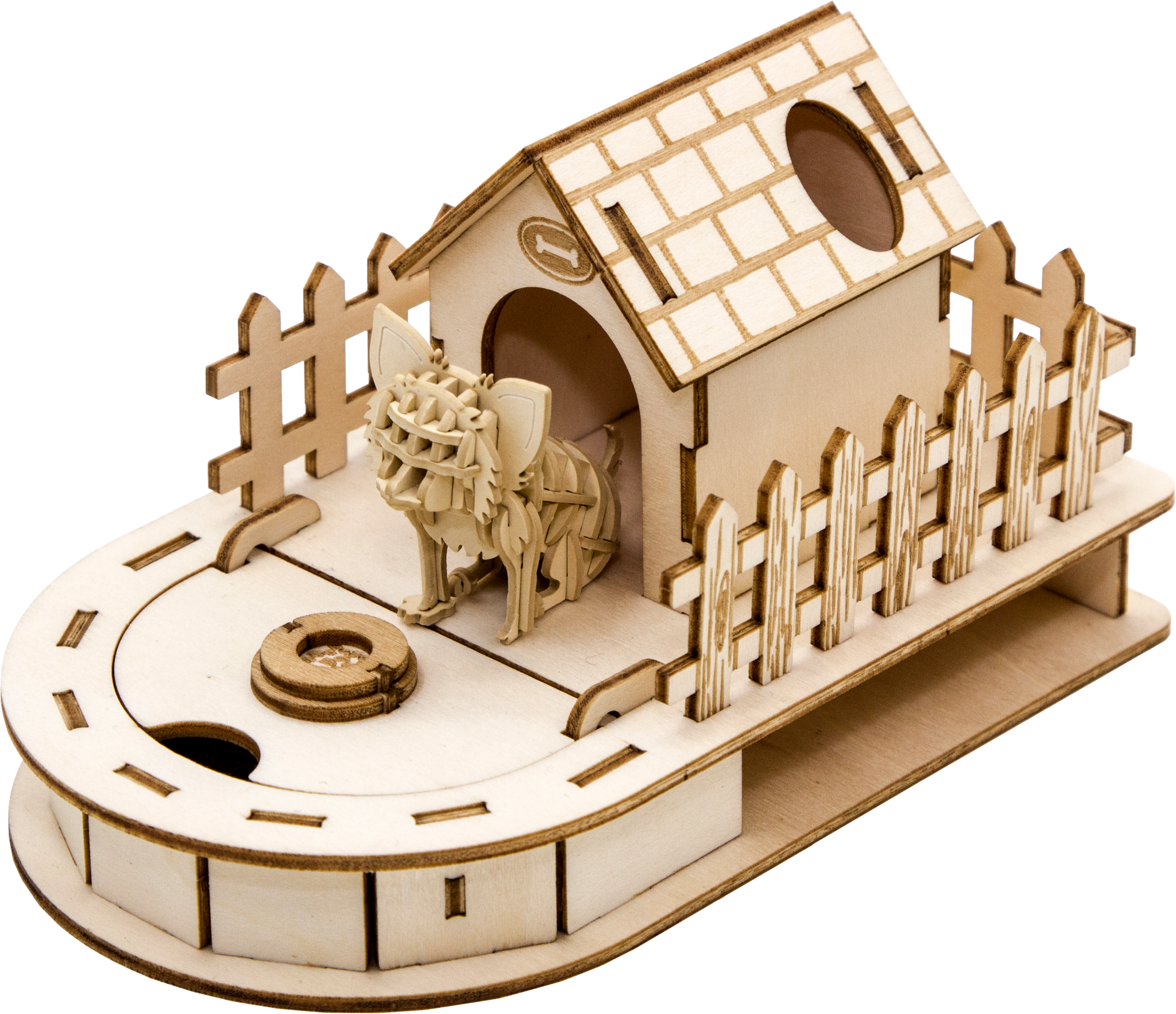 JIGZLE (E) 3D PUZZLE - Dog House with Paper Chihuahua