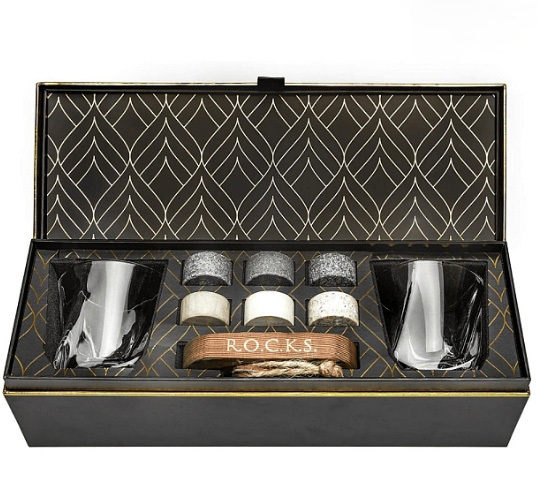 DipDipLife |法國R.O.C.K.S.™️ 旋轉玻璃威士忌雙酒杯禮盒
